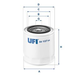 Olejový filter UFI 23.127.04