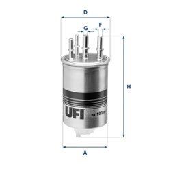 Palivový filter UFI 24.190.00