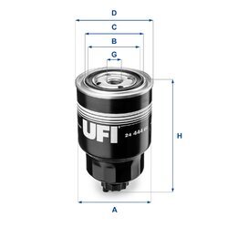 Palivový filter UFI 24.444.00