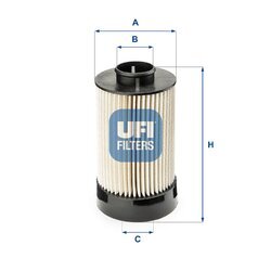 Palivový filter UFI 26.072.00