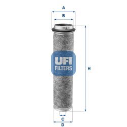 Vzduchový filter UFI 27.055.00