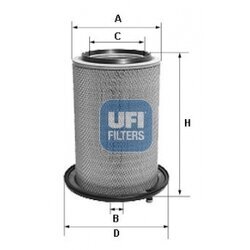 Vzduchový filter UFI 27.158.00