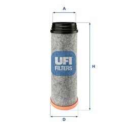 Filter sekundárneho vzduchu UFI 27.616.00