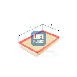 Vzduchový filter UFI 30.158.00