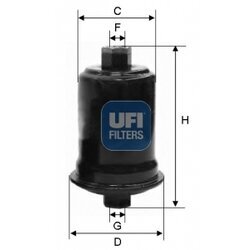 Palivový filter UFI 31.556.00