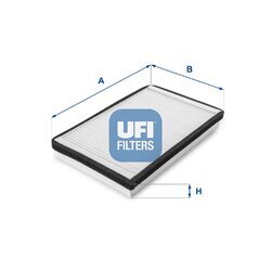 Filter vnútorného priestoru UFI 53.033.00