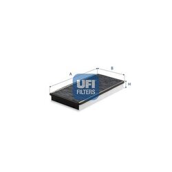 Filter vnútorného priestoru UFI 54.389.00