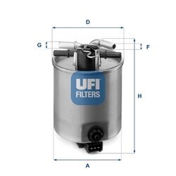 Palivový filter UFI 24.025.01