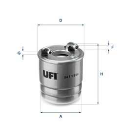 Palivový filter UFI 24.111.00