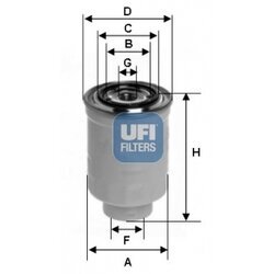 Palivový filter UFI 24.119.00