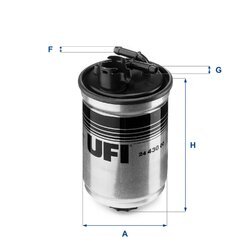 Palivový filter UFI 24.430.00