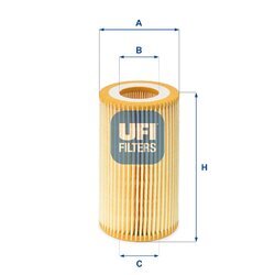 Olejový filter UFI 25.003.00