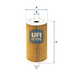 Olejový filter UFI 25.186.00