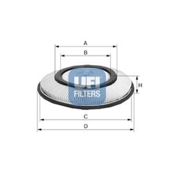 Vzduchový filter UFI 27.200.00