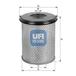 Vzduchový filter UFI 27.A22.00