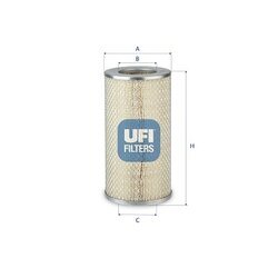 Vzduchový filter UFI 27.C63.00