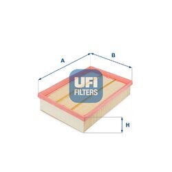 Vzduchový filter UFI 30.137.00