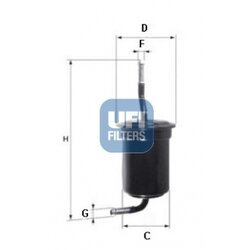 Palivový filter UFI 31.517.00