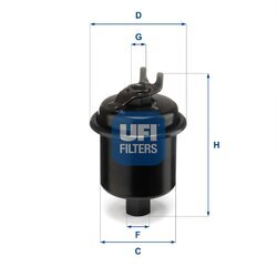 Palivový filter UFI 31.621.00