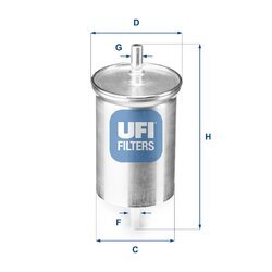 Palivový filter UFI 31.923.00