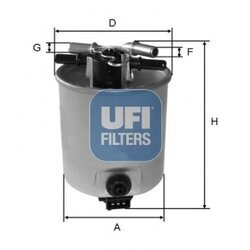 Palivový filter UFI 55.393.00