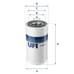 Olejový filter UFI 23.589.00