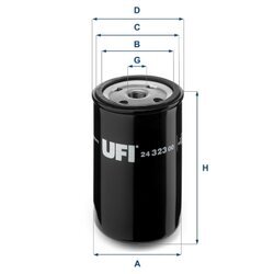 Palivový filter UFI 24.323.00