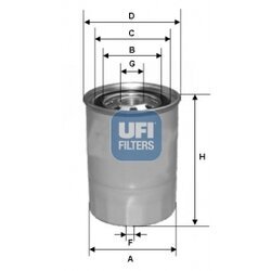Palivový filter UFI 24.339.00