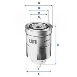 Palivový filter UFI 24.465.00