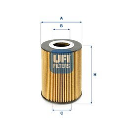 Olejový filter UFI 25.210.00