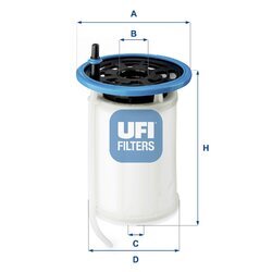 Palivový filter UFI 26.079.00