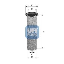 Vzduchový filter UFI 27.014.00