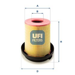 Vzduchový filter UFI 27.383.00