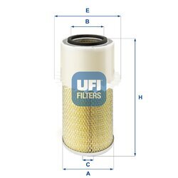 Vzduchový filter UFI 27.878.00