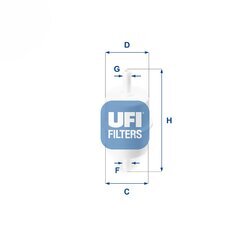 Palivový filter UFI 31.028.00