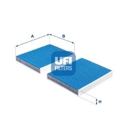 Filter vnútorného priestoru UFI 34.394.00