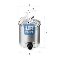 Palivový filter UFI 55.392.00