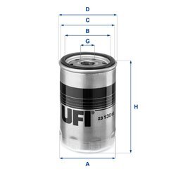 Olejový filter UFI 23.130.02