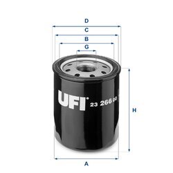 Olejový filter UFI 23.266.00