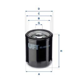 Olejový filter UFI 23.401.00
