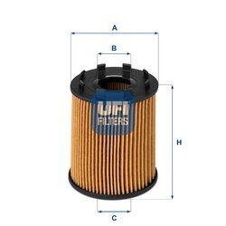 Olejový filter UFI 25.043.00