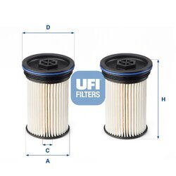 Palivový filter UFI 26.071.00