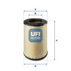 Vzduchový filter UFI 27.736.00