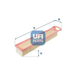 Vzduchový filter UFI 30.345.00