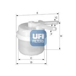 Palivový filter UFI 31.007.00