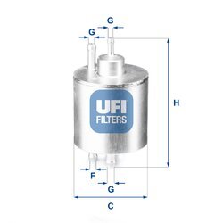 Palivový filter UFI 31.834.00