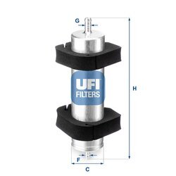 Palivový filter UFI 31.950.00