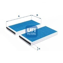 Filter vnútorného priestoru UFI 34.127.00
