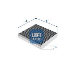 Filter vnútorného priestoru UFI 54.274.00