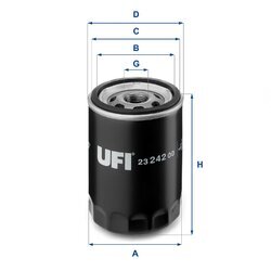 Olejový filter UFI 23.242.00